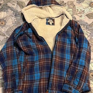 Llbeam flannel zip hoodie